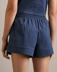 Cotton+ Short -- Navy Blue