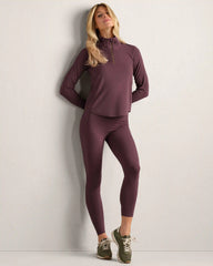 Course to Court 1/4 Zip -- Deep Mauve