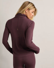 Course to Court 1/4 Zip -- Deep Mauve