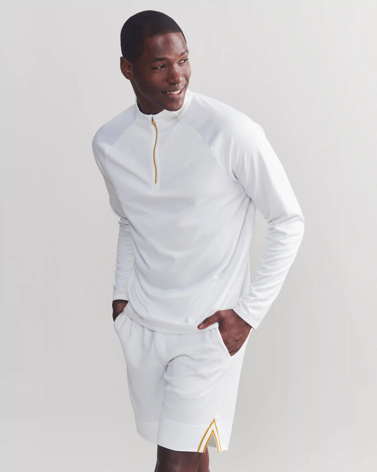 Courtside 1/4 Zip -- Bright White