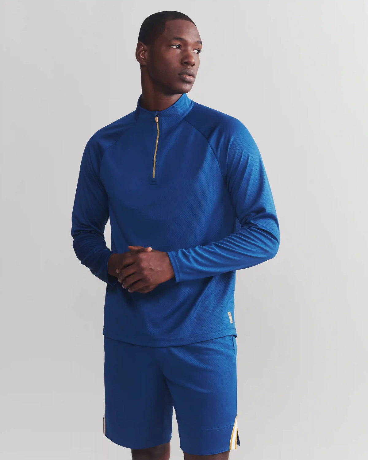 Courtside 1/4 Zip -- Set Sail Blue