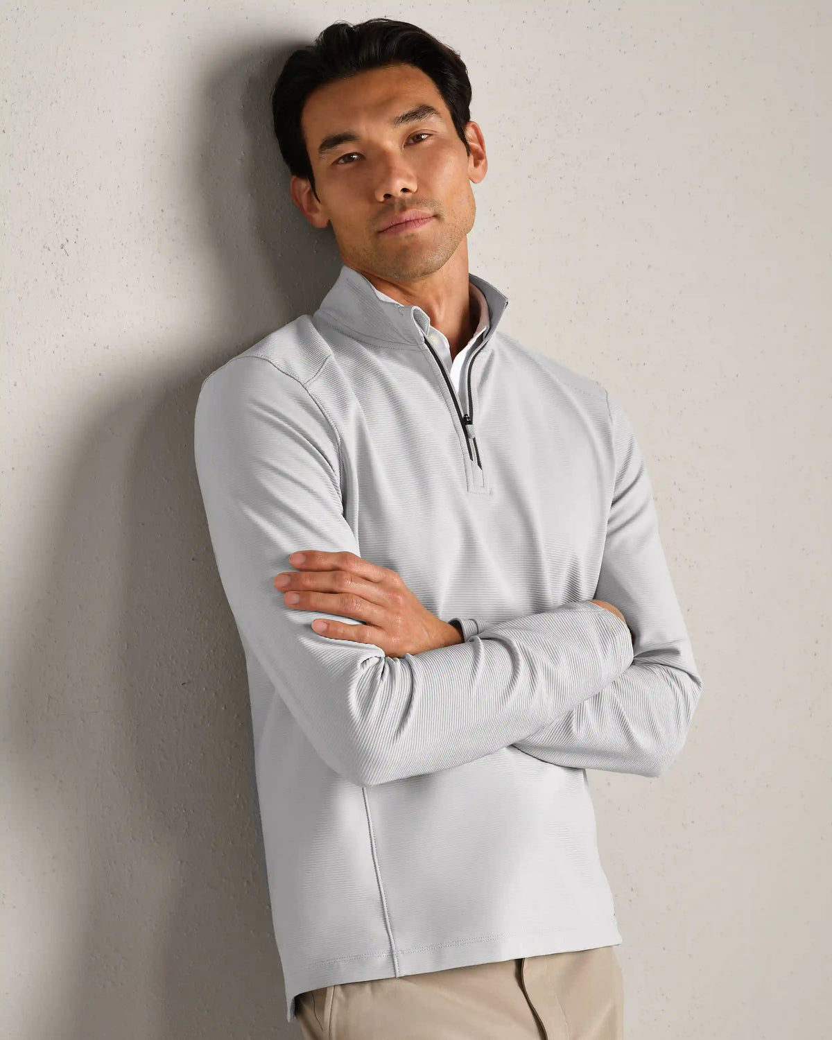 [OFFLINE] Covert Rib 1/4 Zip -- Whisper Gray
