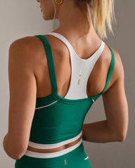 DoubleTake Layer Bra -- Emerald Green