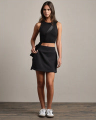 DreamGlow® Skort -- Pure Black Heather