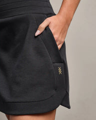DreamGlow® Skort -- Pure Black Heather