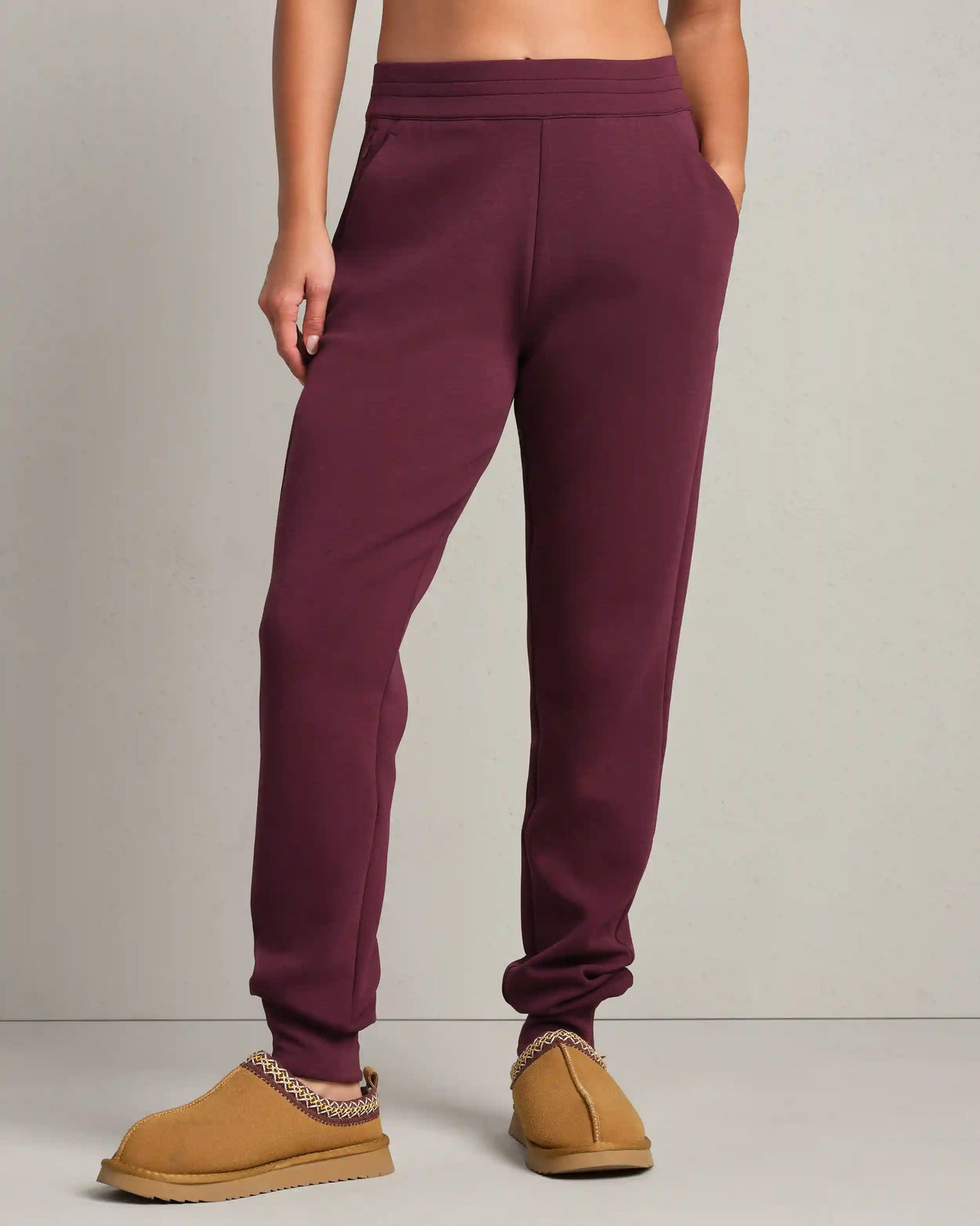 DreamGlow® Zip Jogger -- Bordeaux Red