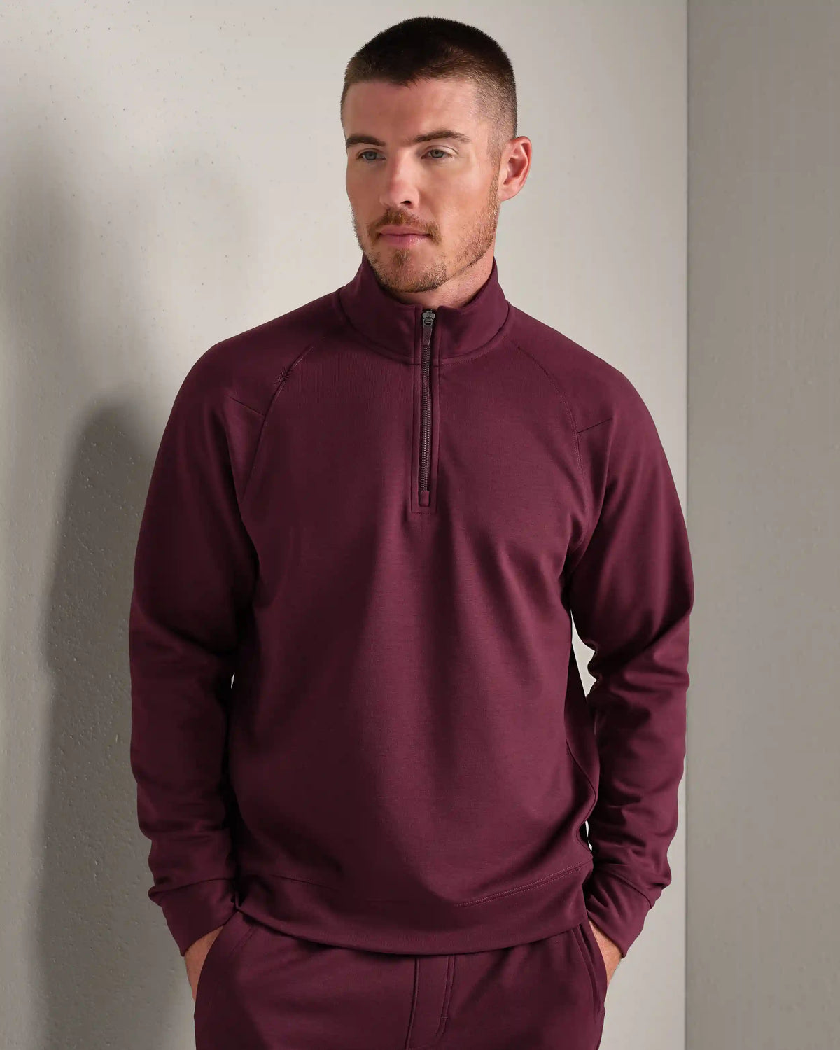 [OFFLINE] DreamState 1/4 Zip -- Bordeaux Red
