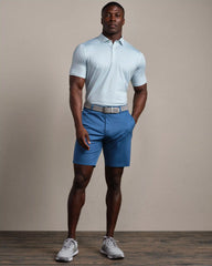 Drive Time Polo -- Cool Mint Diamond Geo