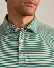 Drive Time Polo -- Fern Green Stripe