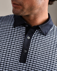 Drive Time Polo -- True Navy Wavy Geo