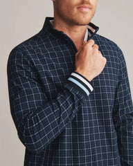 Dune Golf Jacket -- Navy Windowpane Check