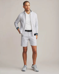 Dune Golf Jacket -- White Windowpane Check