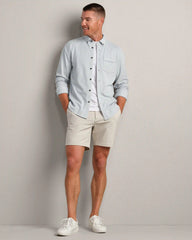 Effortless Oxford Button Down -- Blue Pearl Heather
