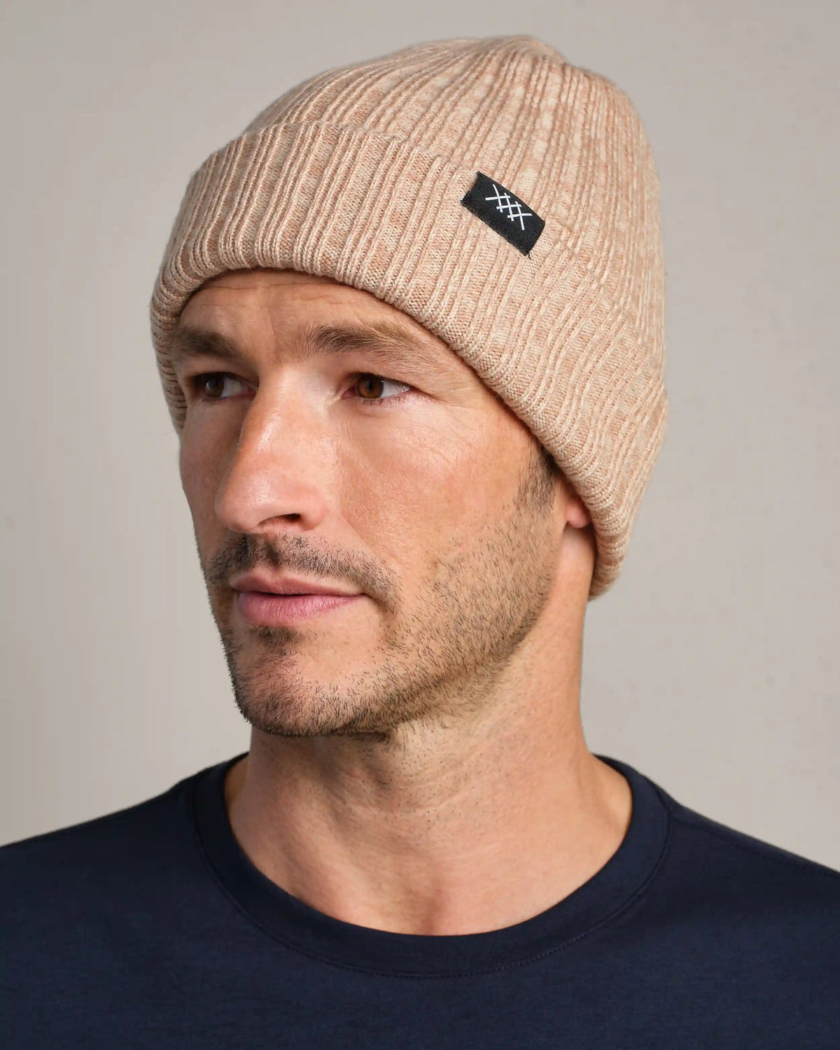 Emerson Beanie -- Bone/Toffee Marle