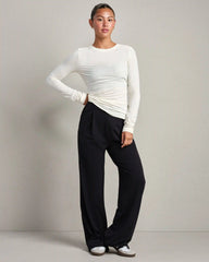 Featherweight Rib Long Sleeve -- Ivory