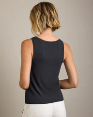 Featherweight Rib Tank -- Pure Black