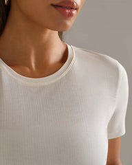 Featherweight Rib Tee -- Ivory