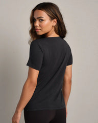 Featherweight Rib Tee -- Pure Black