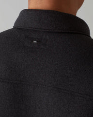 Fleece Shacket -- Black
