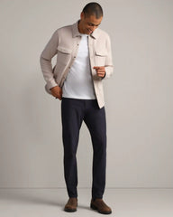 Fleece Shacket -- Bone