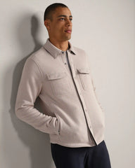 Fleece Shacket -- Bone