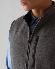 Fleece Vest -- Dark Gray Heather