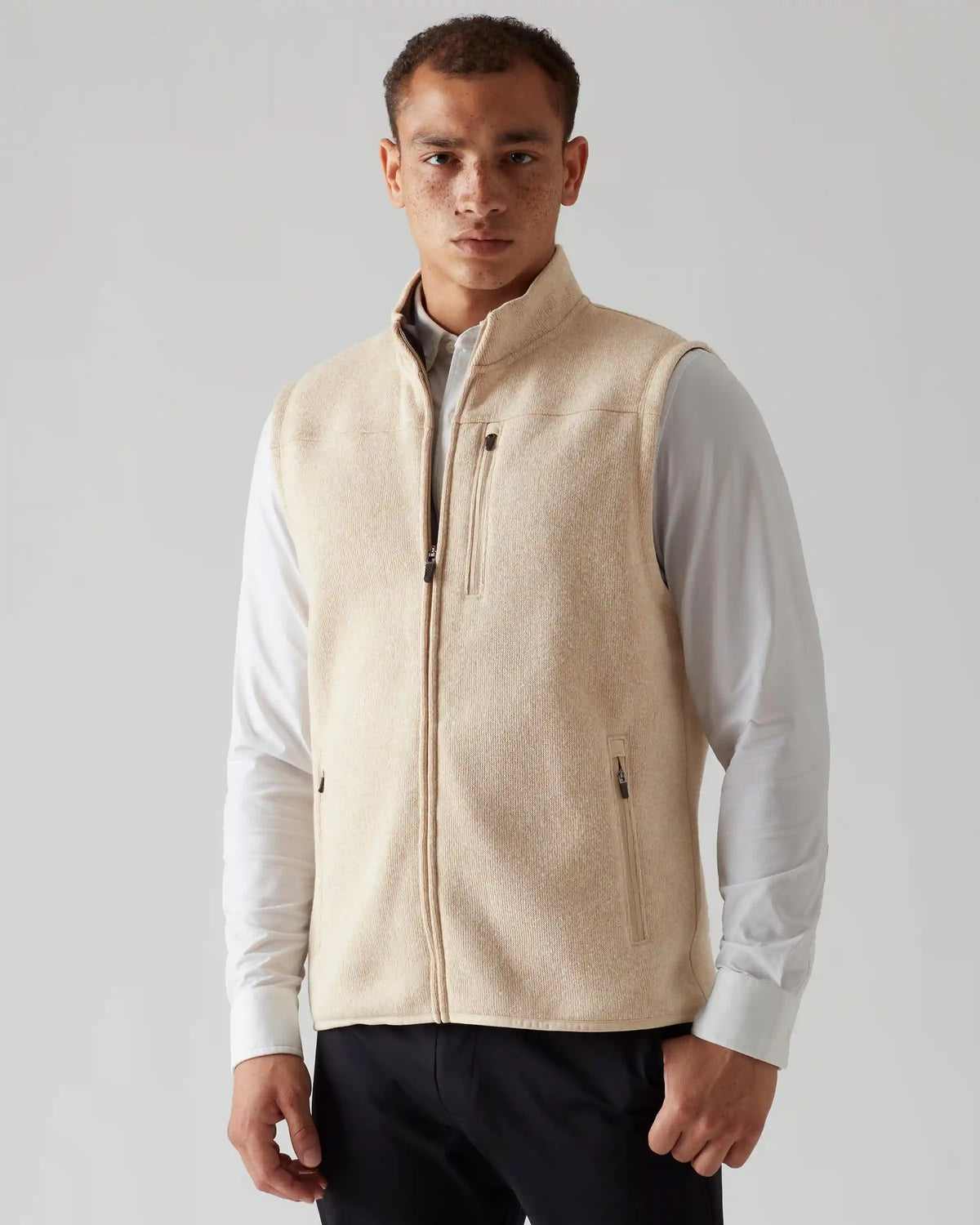 Fleece Vest -- Oatmeal Heather