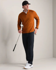 [OFFLINE] Founder's Golf 1/4 Zip -- Dark Caramel