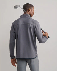 Founders Golf 1/4 Zip -- Gravel/True Navy