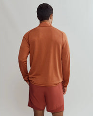 Glacier 1/4 Zip -- Brandy Red