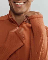 Glacier 1/4 Zip -- Brandy Red