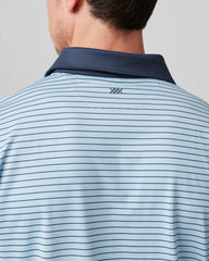 Golf Sport Polo -- Misty Blue/Navy Stripe