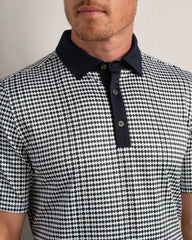 Golf Sport Polo -- Moss Green Wavy Geo