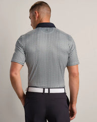 Golf Sport Polo -- Moss Green Wavy Geo