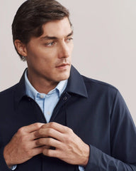 Gotham Shacket -- True Navy
