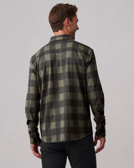 Hardy Flannel Shirt -- Lichen Green Buffalo Check