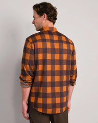 Hardy Flannel -- Dark Caramel/Dark Espresso Buffalo Check