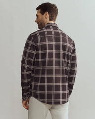 Hardy Flannel Shirt -- Dark Espresso Windowpane