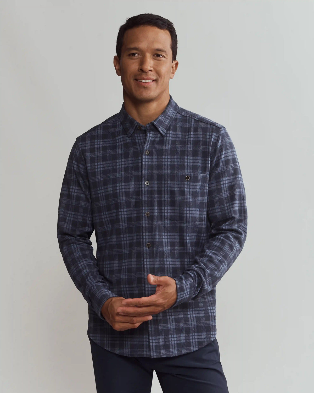 Hardy Flannel Shirt -- Vintage Indigo Plaid