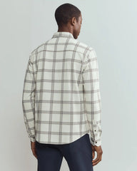 Hardy Flannel Shirt -- Sandstone Windowpane