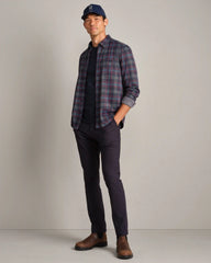 Hardy Flannel -- True Navy Plaid