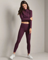 Heather Revive™ 1/4 Zip -- Bordeaux Red Heather
