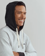 Heritage Midweight Hoodie -- Heather Gray/Black Heather