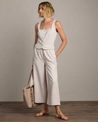 Horizon Crop Pant -- Sand