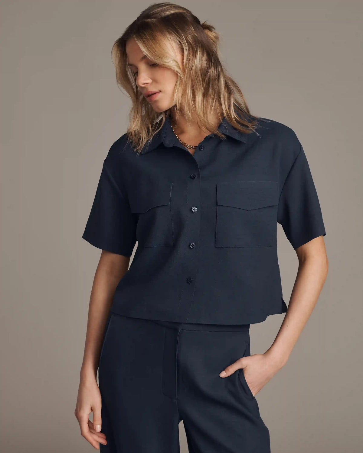 Horizon Shirt -- Navy Blue