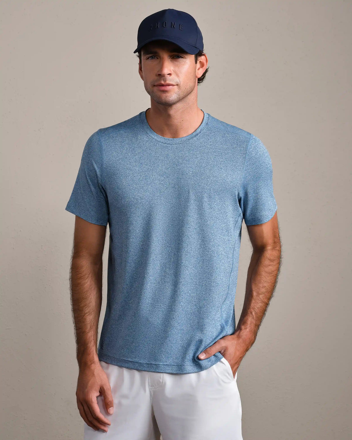Invictus Training Tee V2 -- Deep Sea Blue Heather