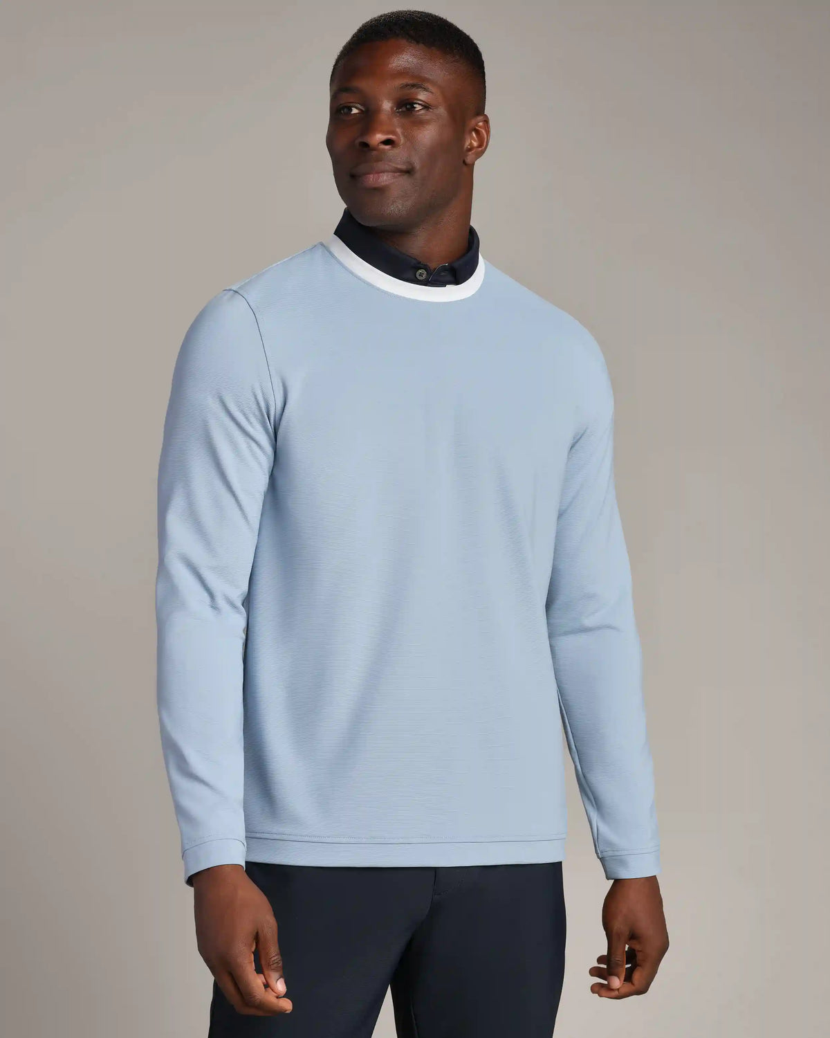 Links Golf Crew Neck -- Arctic Blue