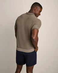 Mercer Knit Polo -- Smokey Olive