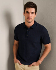 Mercer Knit Polo -- True Navy