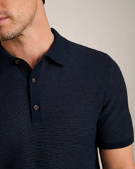 Mercer Knit Polo -- True Navy